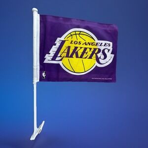 Los Angeles Lakers NBA 11X14 Window Mount 2-Sided Car Flag